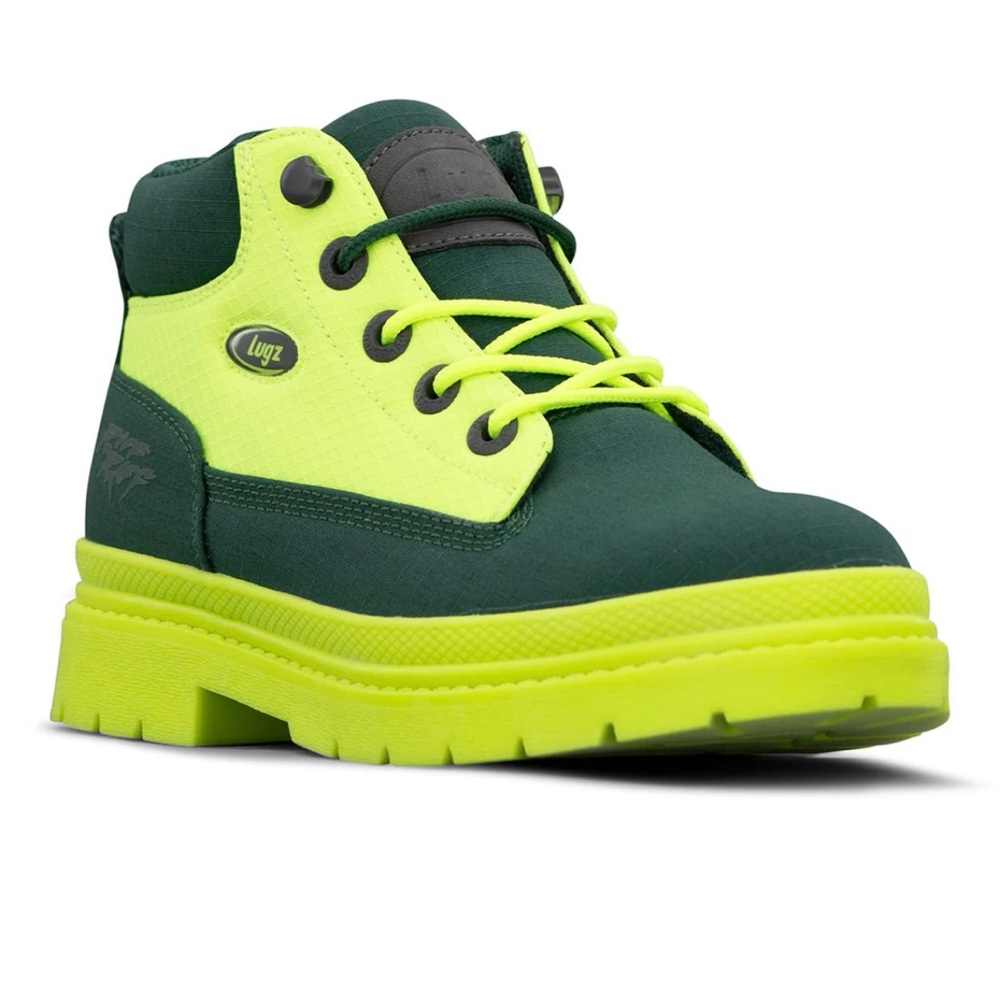 12 MEN'S Riff Raff collab Lugz DRIFTER RIPSTOP NEON ICON CHUKKA BOOTS New in box